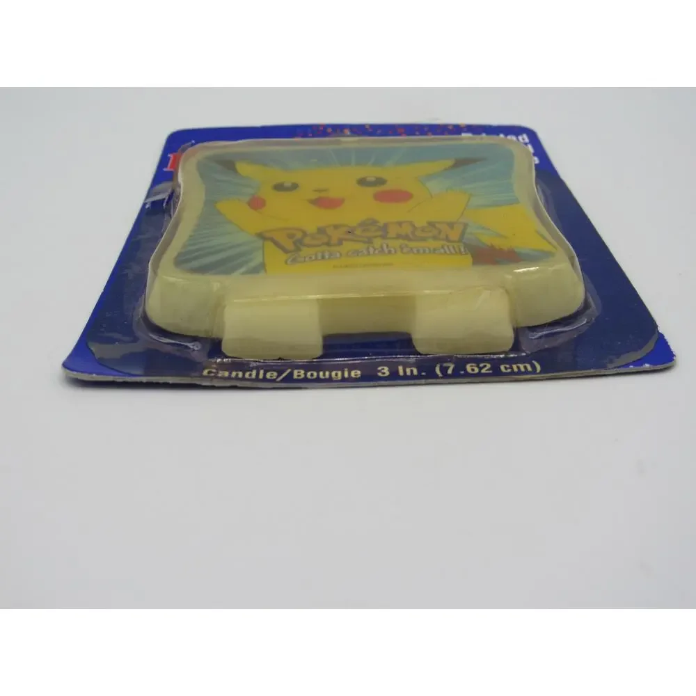 NEW Sealed DesignWare Candle Pikachu Pokemon 1999 3 Inches Printed Decal Vintage